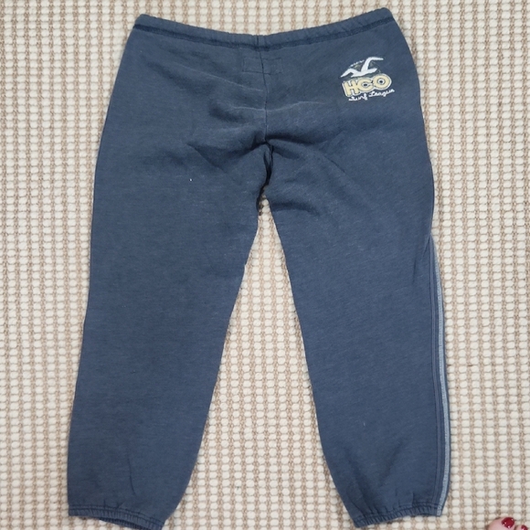 Hollister Navy Joggers with Yellow Lettering - Picture 5 of 6
